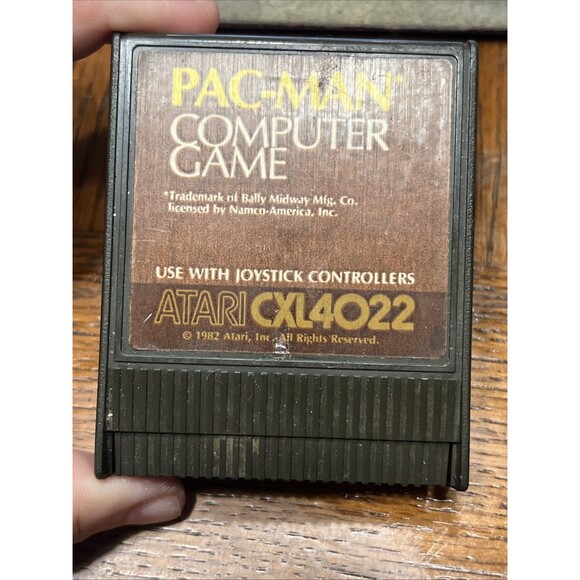 Vintage 1982 Atari 400/800/XL/XE Game Cartridge *PAC-MAN* CXL4022 UNTESTED - Picture 1 of 4